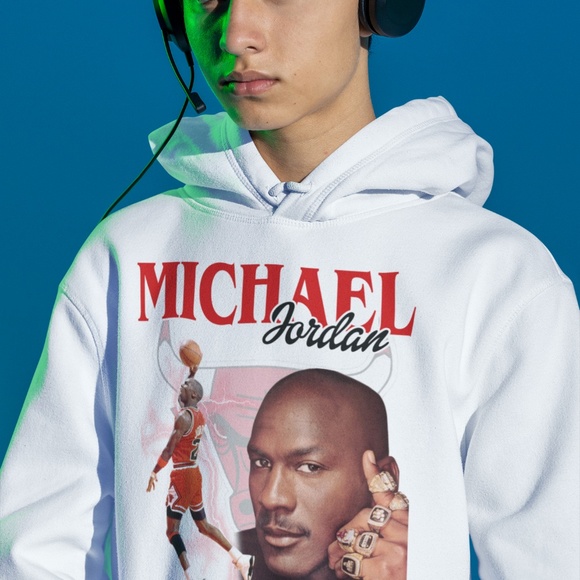 MICHAEL JORDAN UNISEX CUSTOM HOO… - Picture 6 of 6
